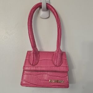 Jacquemus Pink Textured Mini Bag